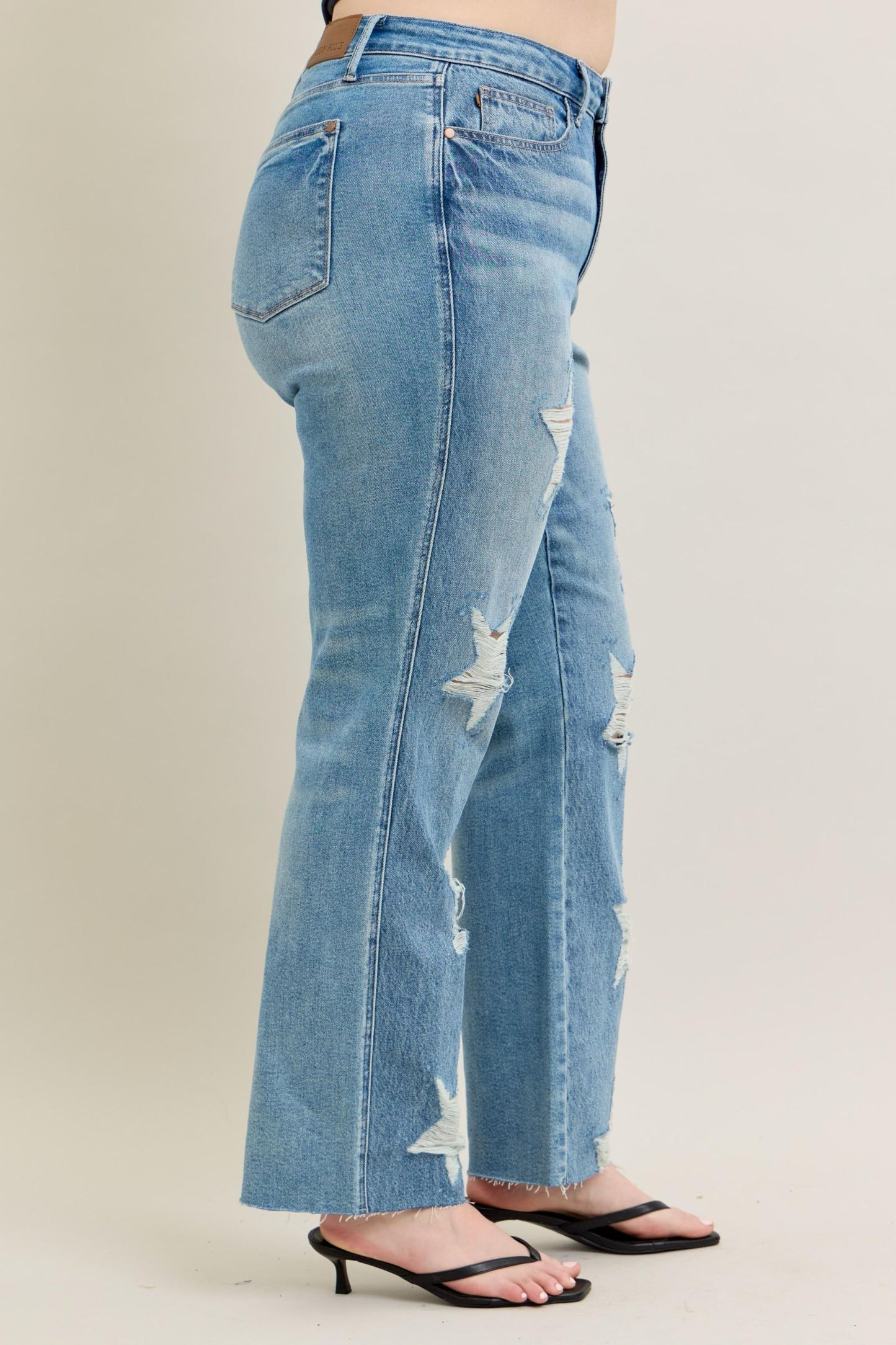 Judy Blue HW Rigid Magic Star 90's Straight - 88915P