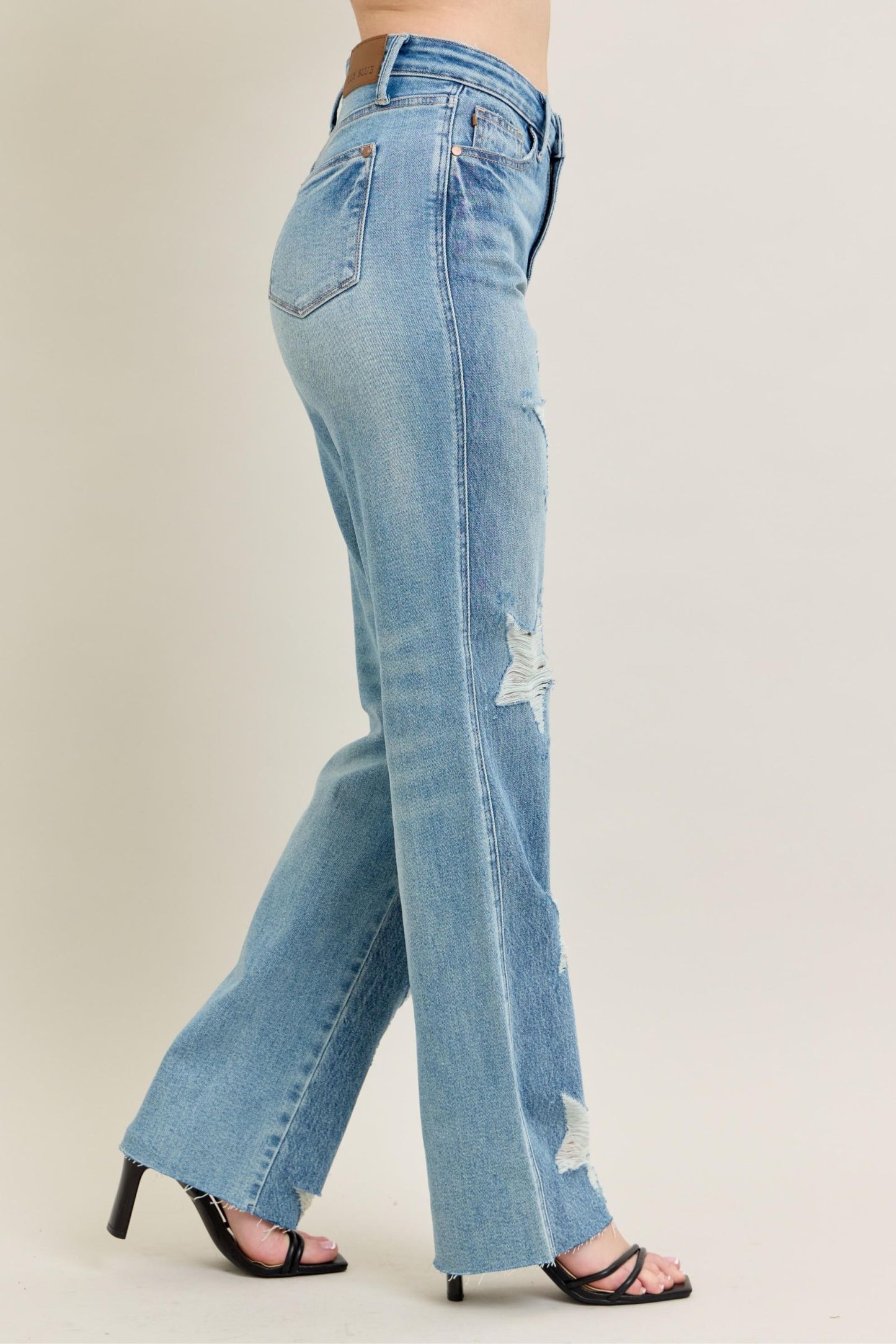 Judy Blue HW Rigid Magic Star 90's Straight - 88915