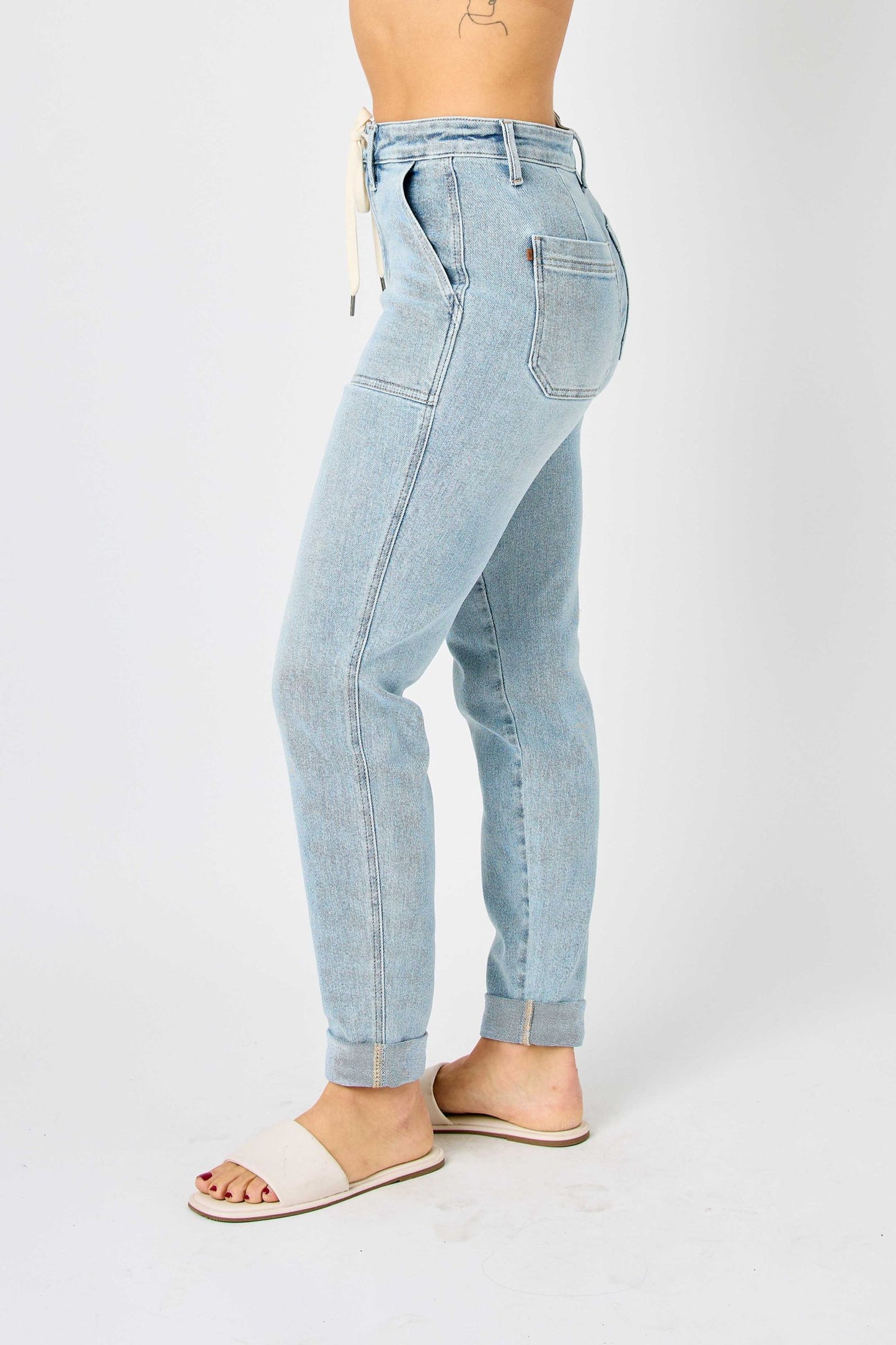 Judy Blue High Waist Double Cuff Jogger 88691