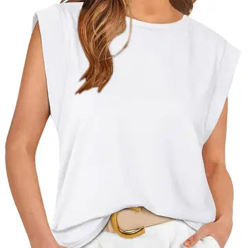 Round Neck Relaxed Basic Tee