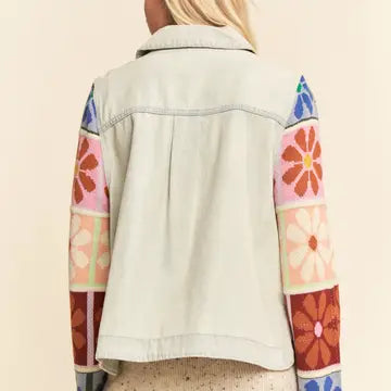 Light Denim Multi Patch Jacket
