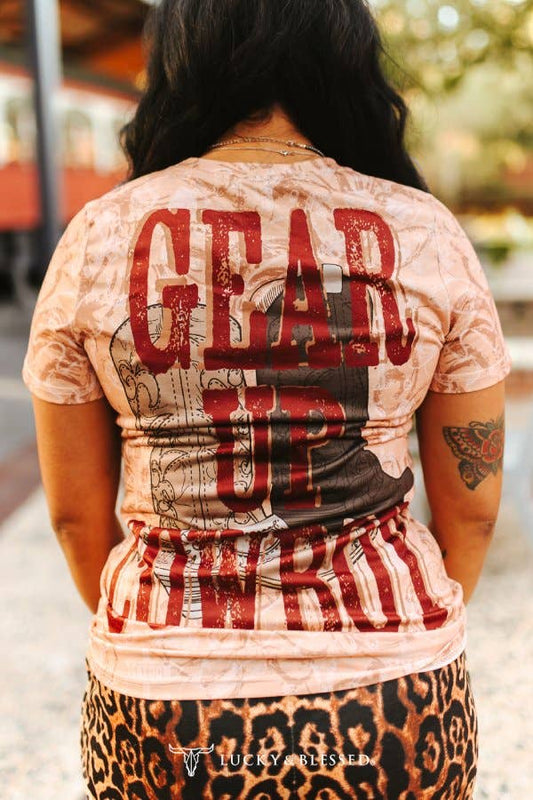 Rodeo Cowboy Printed Short Sleeve Shirt - L&B