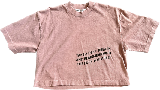 Take a Deep Breath Cropped Tee