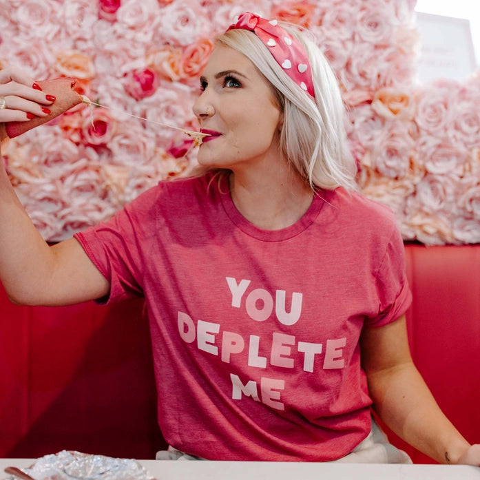 You Deplete Me Funny Valentine's Shirt No