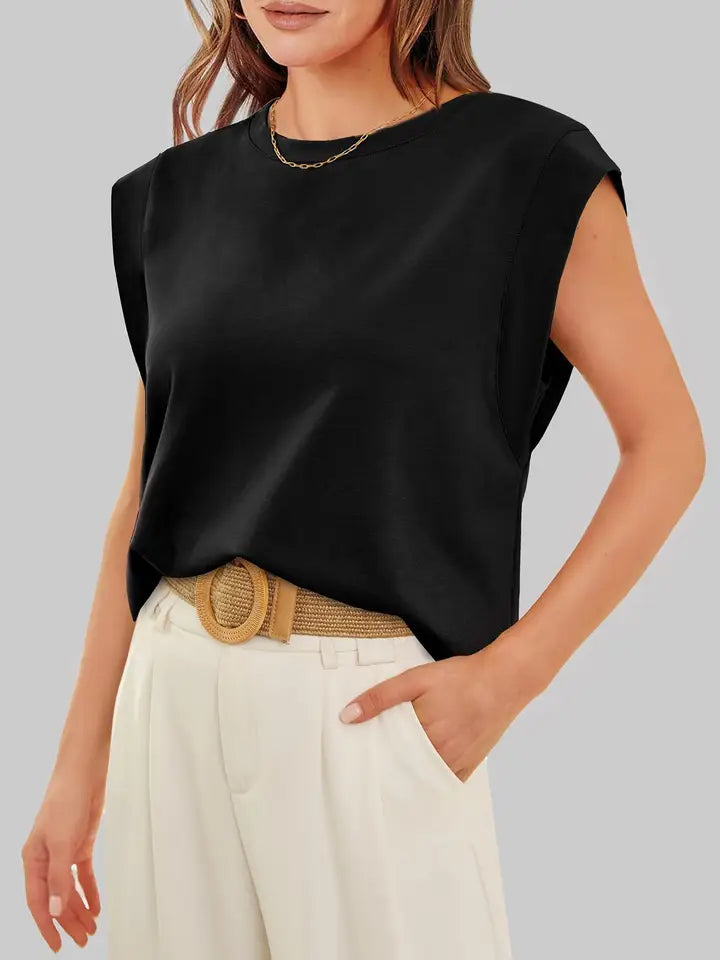Round Neck Relaxed Basic Tee