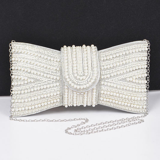 Rhinestone & Pearl Party Clutch