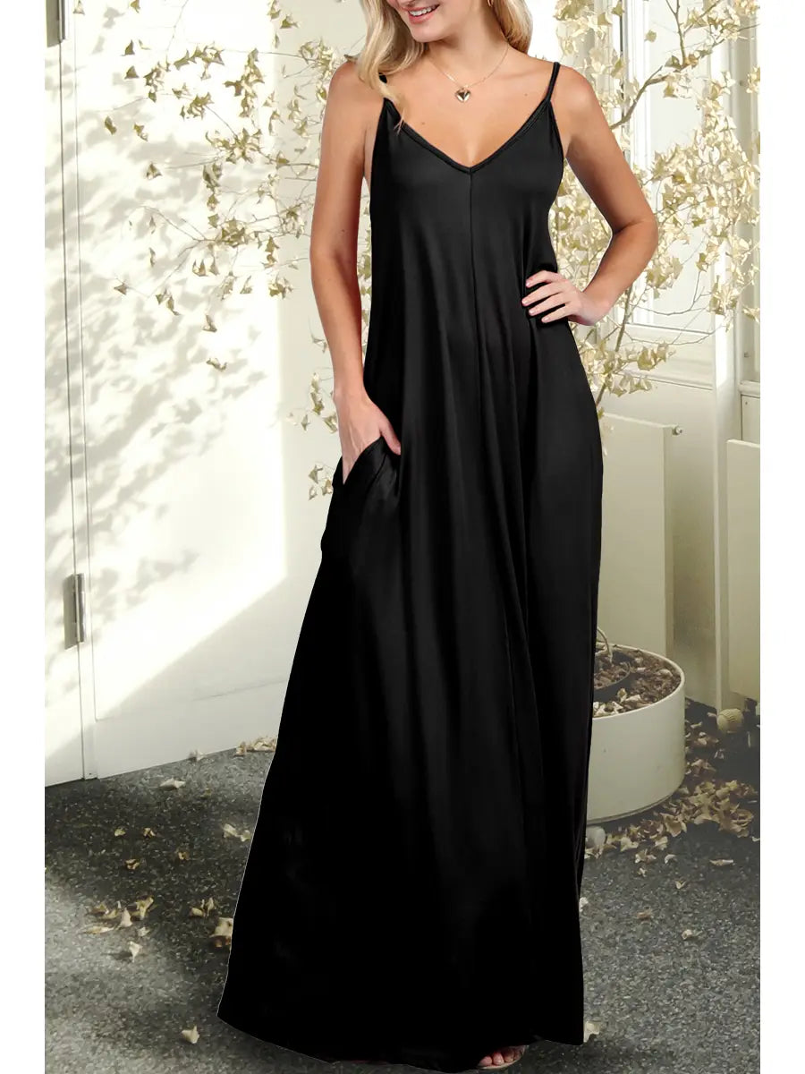 Summer Spaghetti Strap Maxi