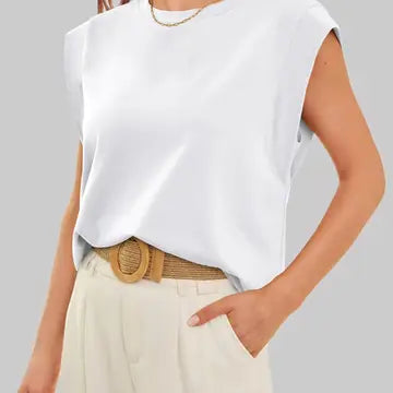 Round Neck Relaxed Basic Tee