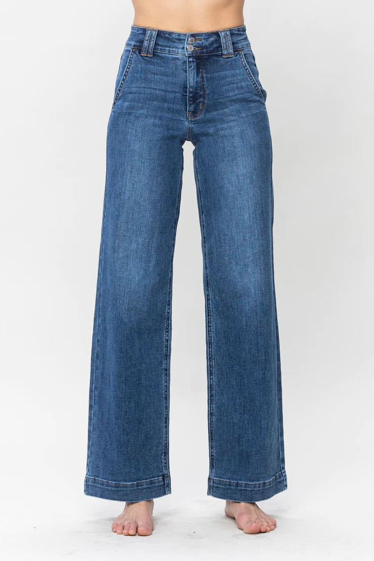 Judy Blue High Waist Double Button