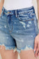 Judy Blue HW Star Print Cut Off Shorts - 150226