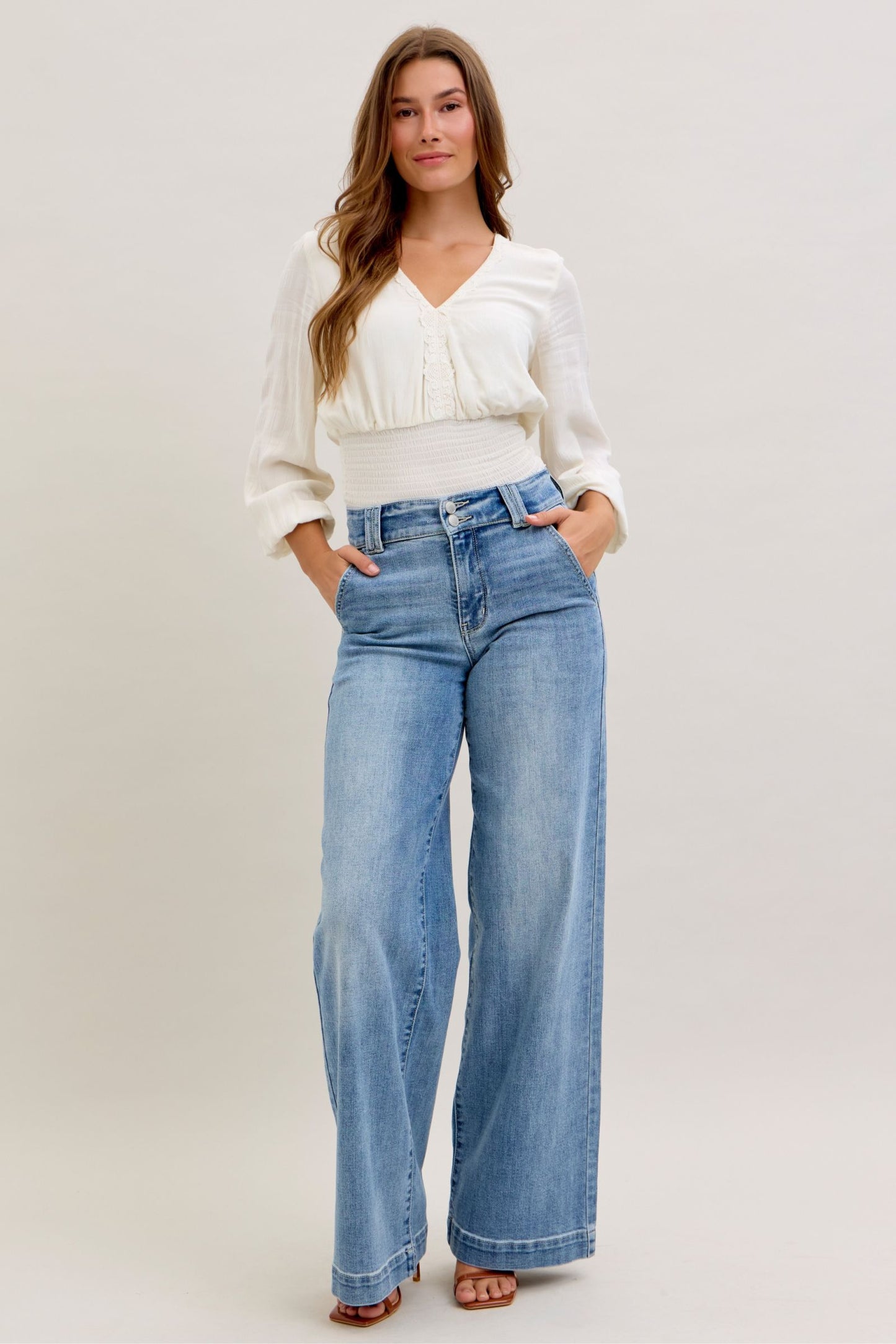 Judy Blue HW Trouser Wide Leg - 82765