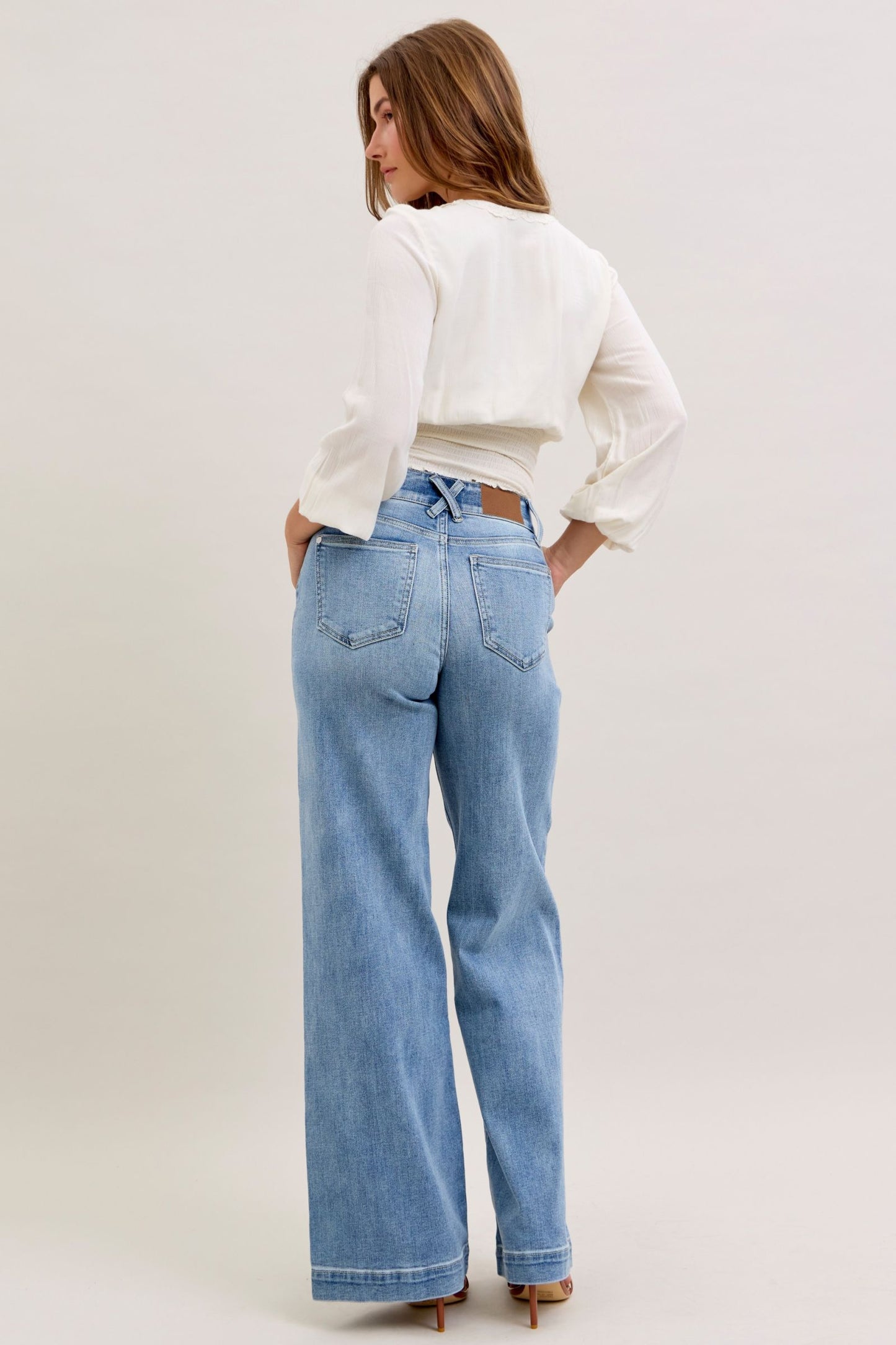Judy Blue HW Trouser Wide Leg - 82765