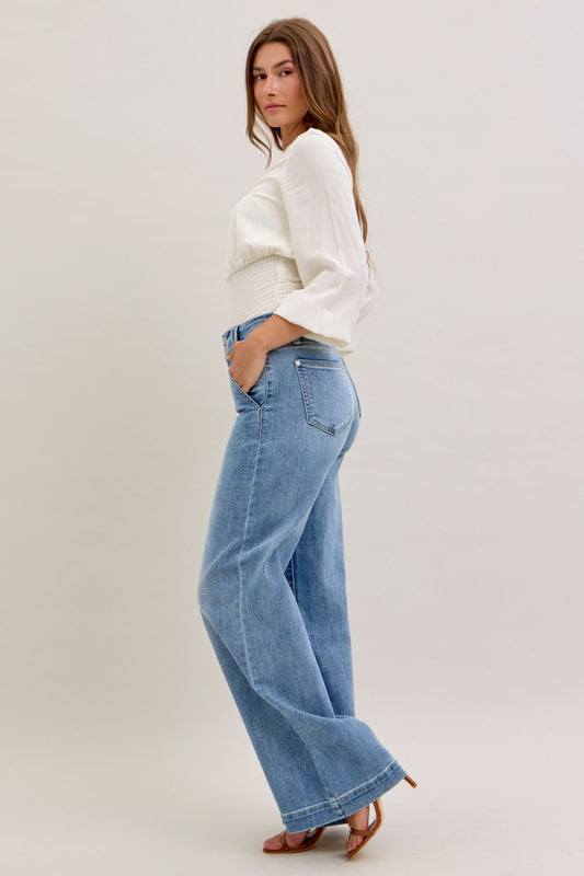 Judy Blue HW Trouser Wide Leg - 82765
