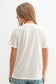 Football Sequin Patch Tee - White