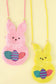 Easter Bunny Beaded Crossbody Bag