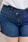Judy Blue HW Criss Cross  Waistband Shorts Plus - 150349PL