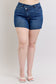 Judy Blue HW Criss Cross  Waistband Shorts Plus - 150349PL
