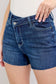 Judy Blue HW Cross Stitch Waistband Shorts  - 150349
