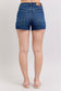 Judy Blue HW Cross Stitch Waistband Shorts  - 150349