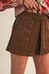 Studded High Waist Skort