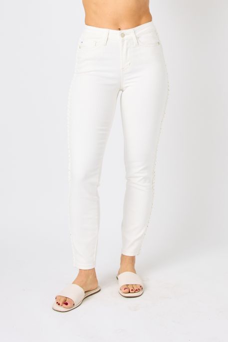 Judy Blue SS Braided Bliss Relaxed Fit Jeans