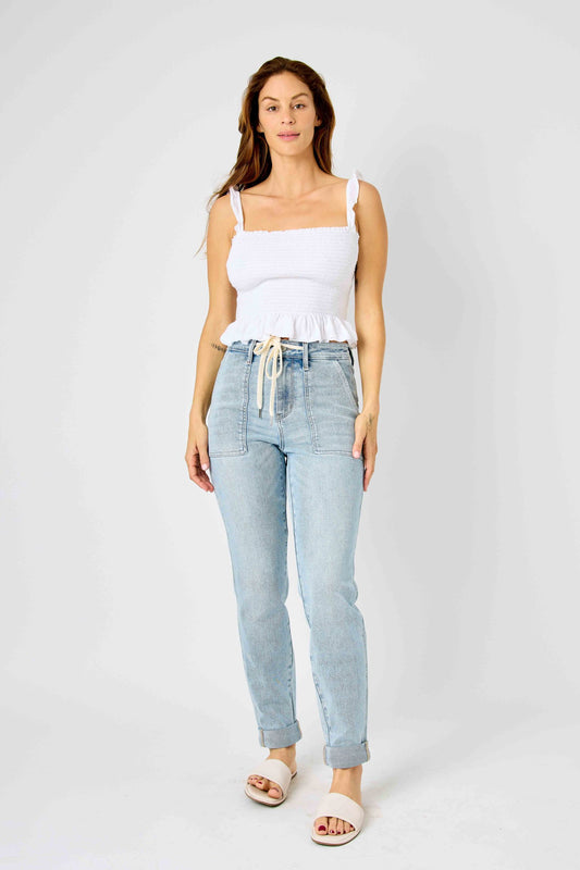 Judy Blue High Waist Double Cuff Jogger 88691
