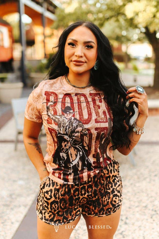 Rodeo Cowboy Printed Short Sleeve Shirt - L&B