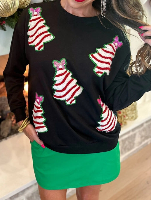 Christmas Tree Sequin Sweater