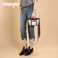 Wrangler Genuine Cowhide Top Handle Fringe Crossbody