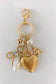 Heart Teddy Pearl Bag Charm