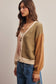 Color Block Knit Cardigan
