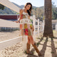 Boho Babydoll Patchwork Mini Dress