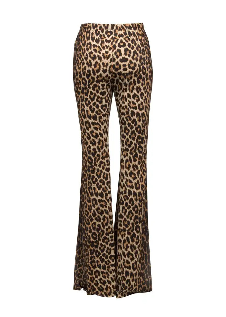 Leopard Animal Print Bell Bottoms Cheetah Palazzo Flare Pant