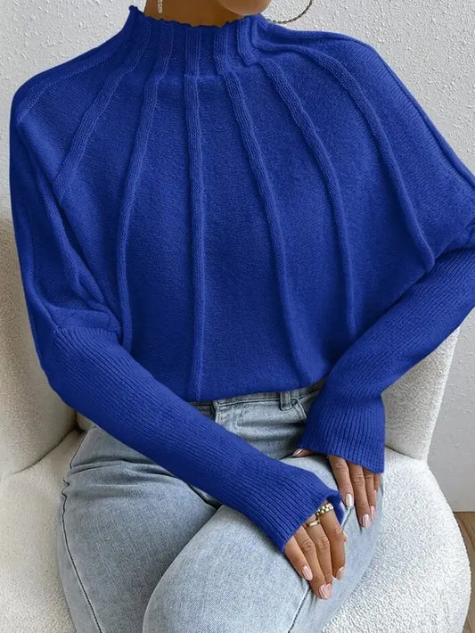 Turtleneck Long Sleeve Pullover Sweater