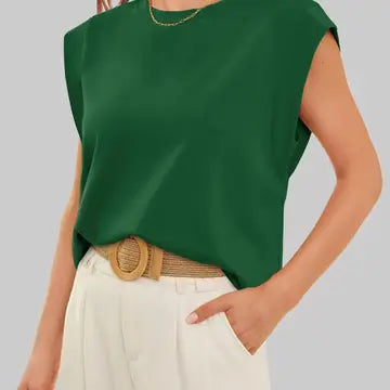 Round Neck Relaxed Basic Tee