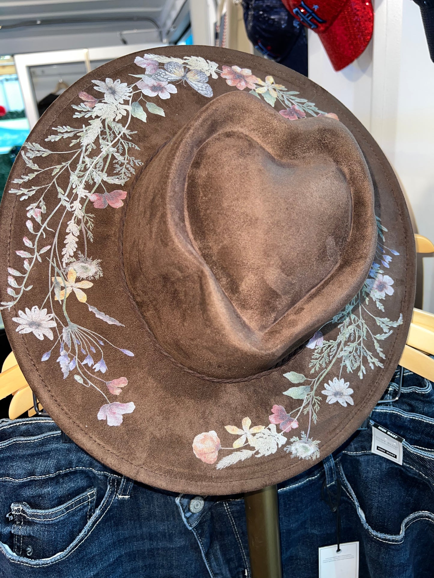 Love Floral Print Fedora