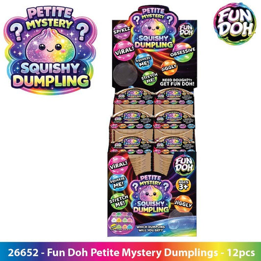 COMING SOON Fun Doh Squishy Mystery Mini Petite 2.5" Dumpling Toy