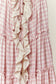 Romantic Checker Ruffle Cardigan
