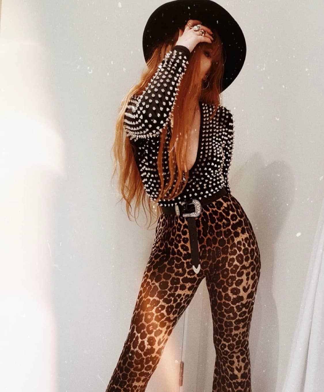 Leopard Animal Print Bell Bottoms Cheetah Palazzo Flare Pant