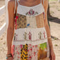 Boho Babydoll Patchwork Mini Dress
