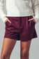 Faux Suede High Rise Shorts