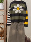 Daisy Striped Sweater