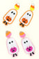 Trick or Treat Ghost Beaded Dangle Earrings