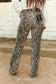 Leopard Thigh Cut Out Straight Jean - L&B