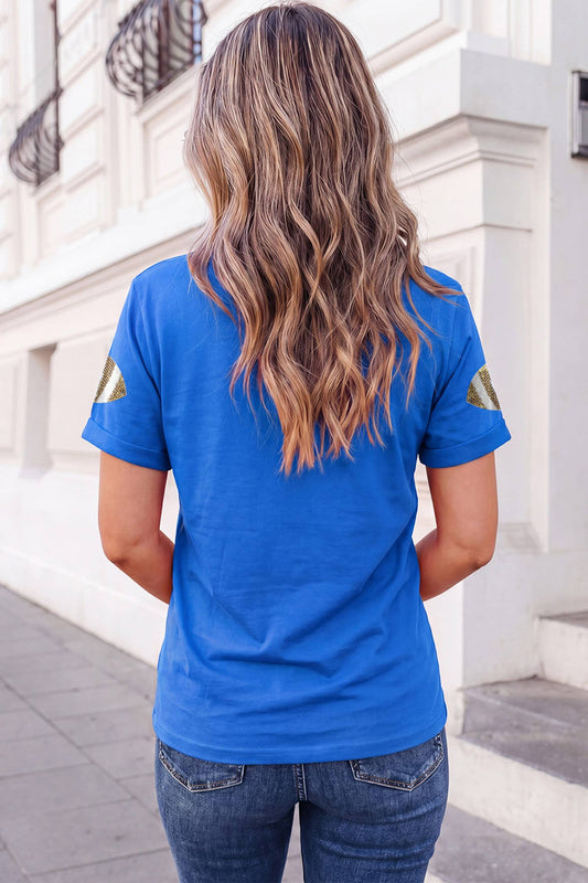 Game Day Sequin Graphic Shift T-Shirt