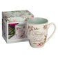 Mug Cream/Green Floral Give Thanks Ps. 107:1