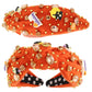 Halloween Themed Jeweled Knotted Headband