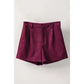 Faux Suede High Rise Shorts