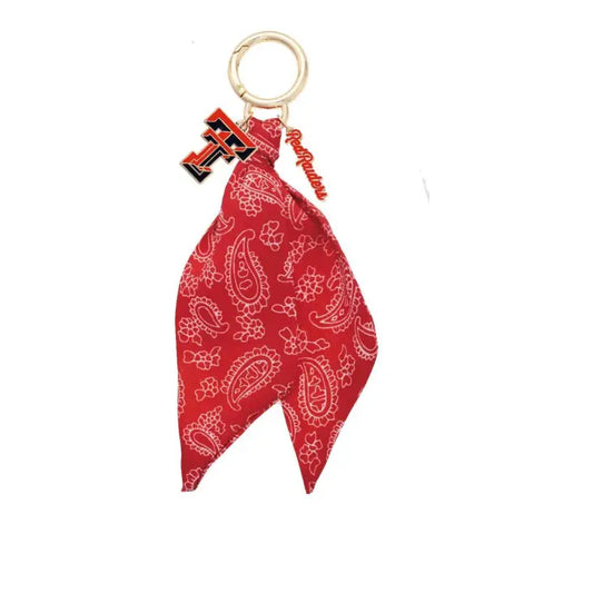 Texas Tech Red Raiders Logo Bandana Bag Charm