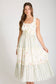 Floral Ruffled Tiered Midi